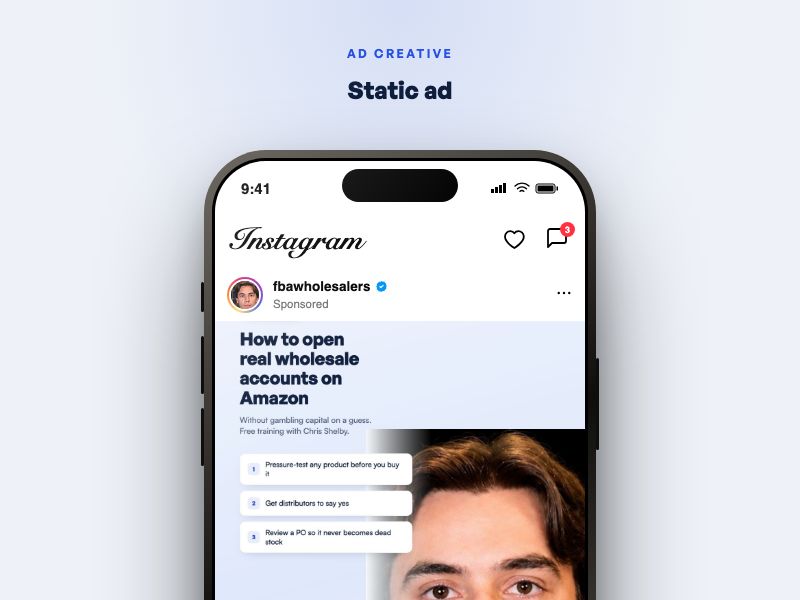 Static ad preview