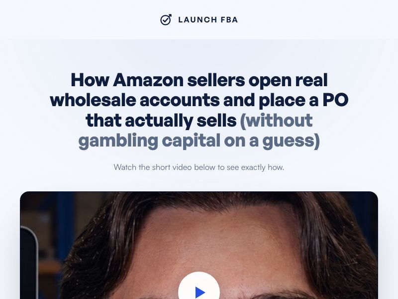 VSL sales page preview