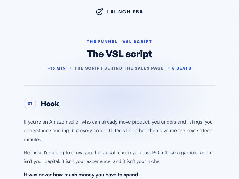 VSL script preview